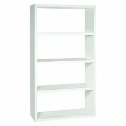 BAUHAUS Regalux Regal Elias L X B X H: 39 X 100 X 180 Cm, Weiß, Anzahl Böden: 5 Stk.