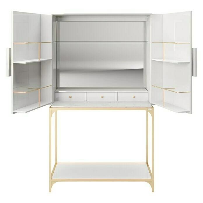 BAUHAUS Phönix Playboy Mehrzweckschrank Brandi L X B X H: 45 X 100 X 170 Cm, Weiß 3 BAUHAUS Phönix Playboy Mehrzweckschrank Brandi L X B X H: 45 X 100 X 170 Cm, Weiß – Bild 3