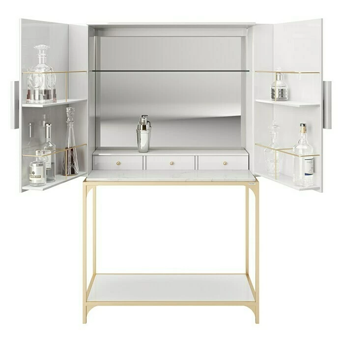 BAUHAUS Phönix Playboy Mehrzweckschrank Brandi L X B X H: 45 X 100 X 170 Cm, Weiß 4 BAUHAUS Phönix Playboy Mehrzweckschrank Brandi L X B X H: 45 X 100 X 170 Cm, Weiß – Bild 4