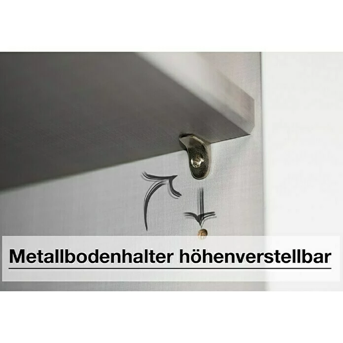 BAUHAUS Express Möbel Drehtürschrank Swift B X T X H: 200 X 58 X 216 Cm, Ohne Spiegel, Ohne Zubehör, Farbe Front: Weiß, Farbe Korpus: Weiß 6 BAUHAUS Express Möbel Drehtürschrank Swift B X T X H: 200 X 58 X 216 Cm, Ohne Spiegel, Ohne Zubehör, Farbe Front: Weiß, Farbe Korpus: Weiß – Bild 6