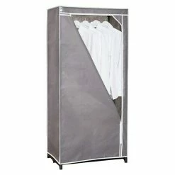 BAUHAUS Textiler Kleiderschrank L X B X H: 50 X 75 X 160 Cm, Grau -Cheap Regale Store 12 1019