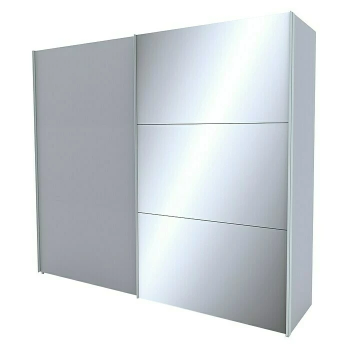 BAUHAUS Express Möbel Schwebetürenschrank Stars B X T X H: 250 X 68 X 236 Cm, Farbe Griff: Aluminiumfarben, Farbe Front: Seidengrau/Spiegel, Farbe Korpus: Seidengrau 1 BAUHAUS Express Möbel Schwebetürenschrank Stars B X T X H: 250 X 68 X 236 Cm, Farbe Griff: Aluminiumfarben, Farbe Front: Seidengrau/Spiegel, Farbe Korpus: Seidengrau