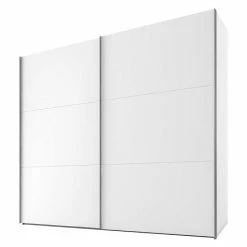 BAUHAUS Express Möbel Schwebetürenschrank Swift B X T X H: 250 X 68 X 216 Cm, Ohne Spiegel, Mit Zubehör, Farbe Korpus: Weiß, Farbe Front: Weiß