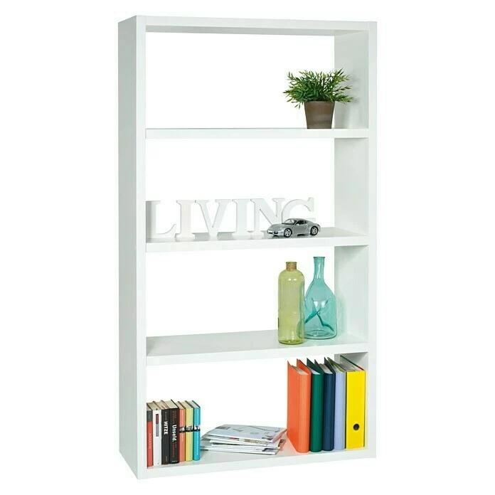 BAUHAUS Regalux Regal Elias L X B X H: 39 X 100 X 180 Cm, Weiß, Anzahl Böden: 5 Stk. 2 BAUHAUS Regalux Regal Elias L X B X H: 39 X 100 X 180 Cm, Weiß, Anzahl Böden: 5 Stk. – Bild 2