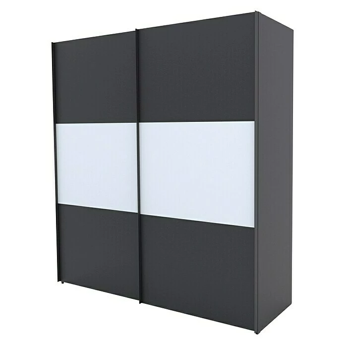 BAUHAUS Express Möbel Schwebetürenschrank Stars B X T X H: 200 X 68 X 216 Cm, Farbe Griff: Graphitfarben, Farbe Front: Graphit/Weiß, Farbe Korpus: Graphit 1 BAUHAUS Express Möbel Schwebetürenschrank Stars B X T X H: 200 X 68 X 216 Cm, Farbe Griff: Graphitfarben, Farbe Front: Graphit/Weiß, Farbe Korpus: Graphit