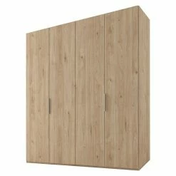 BAUHAUS Express Möbel Drehtürschrank Swift B X T X H: 200 X 58 X 216 Cm, Ohne Spiegel, Ohne Zubehör, Farbe Korpus: Eiche Jackson, Farbe Front: Eiche Jackson