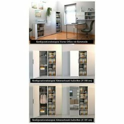 BAUHAUS Express Möbel Escalo Drehtür L X B X S: 236 X 49,1 X 0,22 Cm, Mit Spiegel -Cheap Regale Store 12 1283