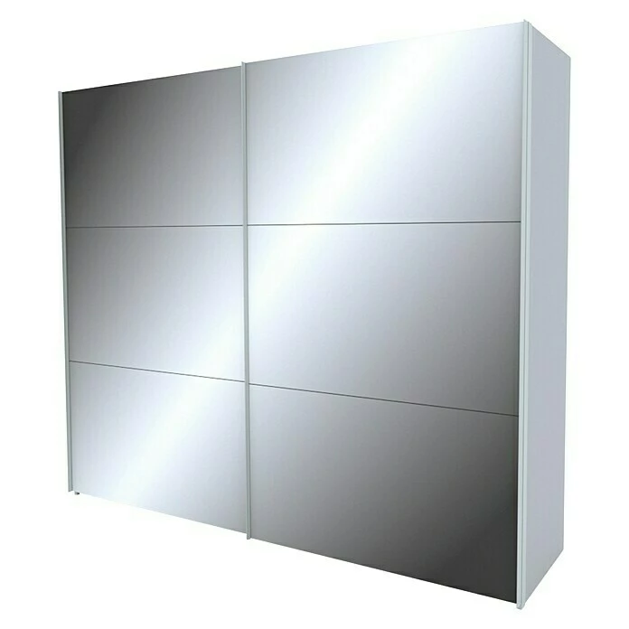 BAUHAUS Express Möbel Schwebetürenschrank Stars B X T X H: 250 X 68 X 216 Cm, Farbe Griff: Aluminiumfarben, Farbe Front: Spiegel, Farbe Korpus: Seidengrau 1 BAUHAUS Express Möbel Schwebetürenschrank Stars B X T X H: 250 X 68 X 216 Cm, Farbe Griff: Aluminiumfarben, Farbe Front: Spiegel, Farbe Korpus: Seidengrau