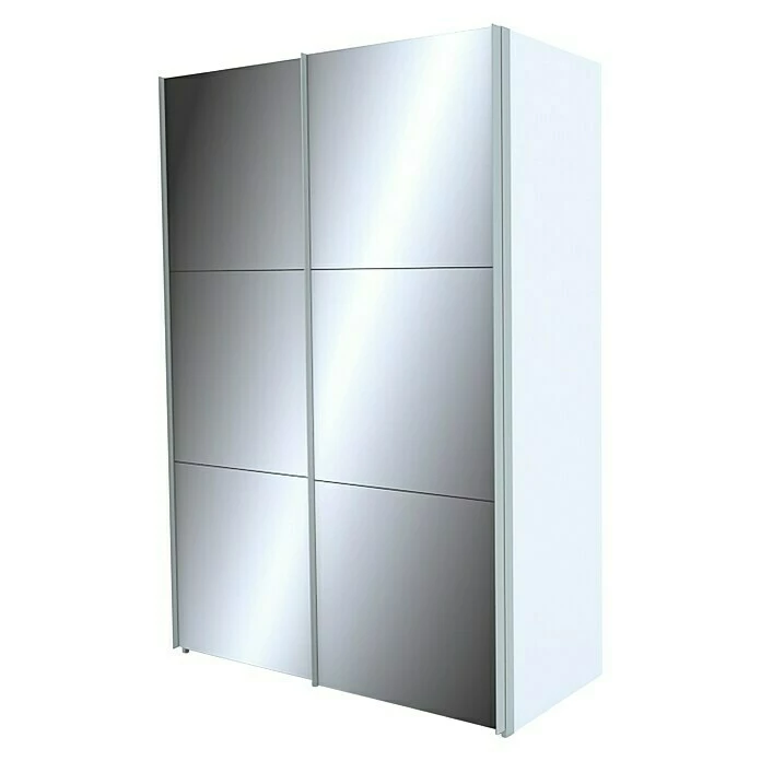 BAUHAUS Express Möbel Schwebetürenschrank Stars B X T X H: 150 X 68 X 236 Cm, Farbe Griff: Aluminiumfarben, Farbe Front: Spiegel, Farbe Korpus: Weiß 1 BAUHAUS Express Möbel Schwebetürenschrank Stars B X T X H: 150 X 68 X 236 Cm, Farbe Griff: Aluminiumfarben, Farbe Front: Spiegel, Farbe Korpus: Weiß