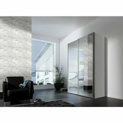 BAUHAUS Express Möbel Schwebetürenschrank Stars B X T X H: 150 X 68 X 236 Cm, Farbe Griff: Aluminiumfarben, Farbe Front: Spiegel, Farbe Korpus: Weiß 8 BAUHAUS Express Möbel Schwebetürenschrank Stars B X T X H: 150 X 68 X 236 Cm, Farbe Griff: Aluminiumfarben, Farbe Front: Spiegel, Farbe Korpus: Weiß -Cheap Regale Store 12 1436