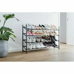 BAUHAUS Schuhregal Loft L X B X H: 23 X 116 X 68 Cm, Schwarz -Cheap Regale Store 12 1462