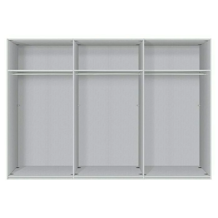 BAUHAUS Express Möbel Drehtürschrank Brooklyn Landhaus B X T X H: 300 X 58 X 216 Cm, Weiß, Ohne Spiegel 2 BAUHAUS Express Möbel Drehtürschrank Brooklyn Landhaus B X T X H: 300 X 58 X 216 Cm, Weiß, Ohne Spiegel – Bild 2