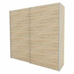 BAUHAUS Express Möbel Schwebetürenschrank Stars B X T X H: 250 X 68 X 236 Cm, Farbe Griff: Aluminiumfarben, Farbe Front: Eiche Sonoma, Farbe Korpus: Eiche Sonoma