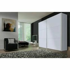 BAUHAUS Express Möbel Schwebetürenschrank Stars B X T X H: 250 X 68 X 216 Cm, Farbe Griff: Aluminiumfarben, Farbe Front: Seidengrau/Spiegel, Farbe Korpus: Seidengrau -Cheap Regale Store 12 1776