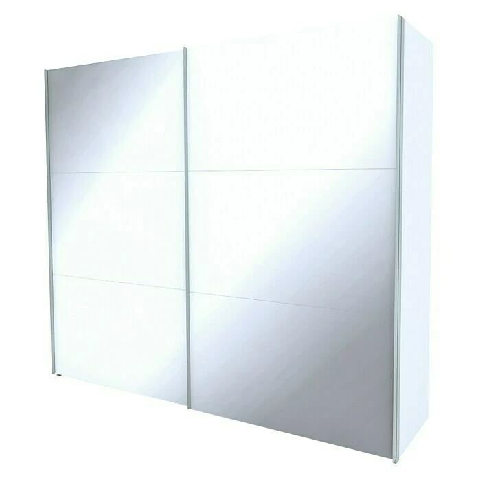 BAUHAUS Express Möbel Schwebetürenschrank Stars B X T X H: 250 X 68 X 216 Cm, Farbe Griff: Aluminiumfarben, Farbe Front: Weißglas, Farbe Korpus: Weiß 1 BAUHAUS Express Möbel Schwebetürenschrank Stars B X T X H: 250 X 68 X 216 Cm, Farbe Griff: Aluminiumfarben, Farbe Front: Weißglas, Farbe Korpus: Weiß