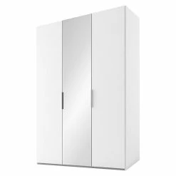 BAUHAUS Express Möbel Drehtürschrank Swift B X T X H: 150 X 58 X 216 Cm, Mit Spiegel, Ohne Zubehör, Farbe Front: Weiß, Farbe Korpus: Weiß