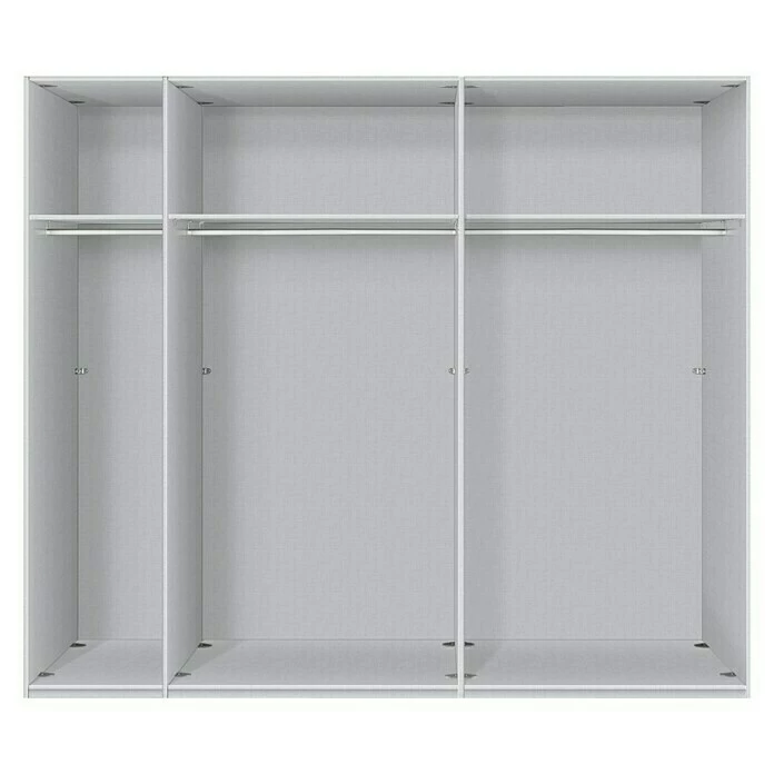 BAUHAUS Express Möbel Drehtürschrank Brooklyn Landhaus B X T X H: 250 X 58 X 216 Cm, Weiß, Ohne Spiegel 2 BAUHAUS Express Möbel Drehtürschrank Brooklyn Landhaus B X T X H: 250 X 58 X 216 Cm, Weiß, Ohne Spiegel – Bild 2