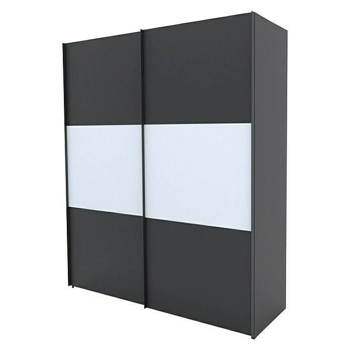 BAUHAUS Express Möbel Schwebetürenschrank Stars B X T X H: 200 X 68 X 236 Cm, Farbe Griff: Graphitfarben, Farbe Front: Graphit/Weiß, Farbe Korpus: Graphit 1 BAUHAUS Express Möbel Schwebetürenschrank Stars B X T X H: 200 X 68 X 236 Cm, Farbe Griff: Graphitfarben, Farbe Front: Graphit/Weiß, Farbe Korpus: Graphit