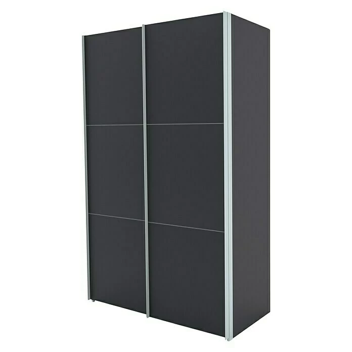 BAUHAUS Express Möbel Schwebetürenschrank Stars B X T X H: 150 X 68 X 236 Cm, Farbe Griff: Aluminiumfarben, Farbe Front: Graphit, Farbe Korpus: Graphit 1 BAUHAUS Express Möbel Schwebetürenschrank Stars B X T X H: 150 X 68 X 236 Cm, Farbe Griff: Aluminiumfarben, Farbe Front: Graphit, Farbe Korpus: Graphit