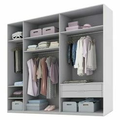 BAUHAUS Express Möbel Schwebetürenschrank Swift B X T X H: 250 X 68 X 216 Cm, Mit Glasfronten, Mit Zubehör, Farbe Front: Basaltglas Mittig/Basalt, Farbe Korpus: Basalt -Cheap Regale Store 12 2267