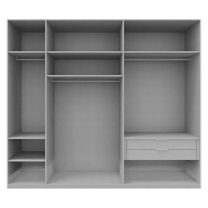 BAUHAUS Express Möbel Schwebetürenschrank Swift B X T X H: 250 X 68 X 216 Cm, Mit Glasfronten, Mit Zubehör, Farbe Front: Basalt, Farbe Korpus: Basalt 2 BAUHAUS Express Möbel Schwebetürenschrank Swift B X T X H: 250 X 68 X 216 Cm, Mit Glasfronten, Mit Zubehör, Farbe Front: Basalt, Farbe Korpus: Basalt – Bild 2