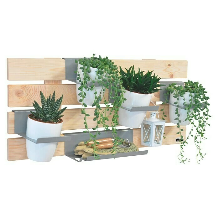 BAUHAUS Wagner System GreenFamily Blumenregal GreenWall 79 X 31 Cm, Natur 2 BAUHAUS Wagner System GreenFamily Blumenregal GreenWall 79 X 31 Cm, Natur – Bild 2