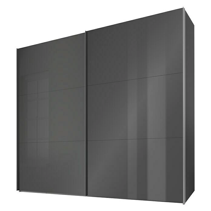 BAUHAUS Express Möbel Schwebetürenschrank Swift B X T X H: 200 X 68 X 216 Cm, Mit Glasfronten, Mit Zubehör, Farbe Front: Basalt, Farbe Korpus: Basalt 1 BAUHAUS Express Möbel Schwebetürenschrank Swift B X T X H: 200 X 68 X 216 Cm, Mit Glasfronten, Mit Zubehör, Farbe Front: Basalt, Farbe Korpus: Basalt