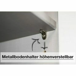 BAUHAUS Express Möbel Drehtürschrank Swift B X T X H: 200 X 58 X 216 Cm, Mit Spiegel, Mit Zubehör, Farbe Front: Basalt, Farbe Korpus: Basalt -Cheap Regale Store 12 2538