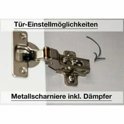 BAUHAUS Express Möbel Drehtürschrank Swift B X T X H: 200 X 58 X 216 Cm, Mit Spiegel, Mit Zubehör, Farbe Front: Basalt, Farbe Korpus: Basalt -Cheap Regale Store 12 2541