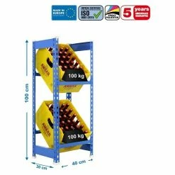 BAUHAUS Simonrack Simonbottle Metall-Getränkekistenregal Bottleclick L X B X H: 30 X 40 X 100 Cm, Traglast: 100 Kg/Boden, Anzahl Böden: 3, Blau 5 BAUHAUS Simonrack Simonbottle Metall-Getränkekistenregal Bottleclick L X B X H: 30 X 40 X 100 Cm, Traglast: 100 Kg/Boden, Anzahl Böden: 3, Blau -Cheap Regale Store 12 257