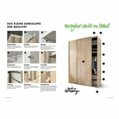 BAUHAUS Express Möbel Schwebetürenschrank Swift B X T X H: 200 X 68 X 216 Cm, Mit Spiegel, Mit Zubehör, Farbe Front: Weiß, Farbe Korpus: Weiß -Cheap Regale Store 12 2572