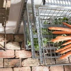 BAUHAUS Element System Drahtkorb 35 X 80 Cm, Mit Auszug, Weiß/Aluminium -Cheap Regale Store 12 2577