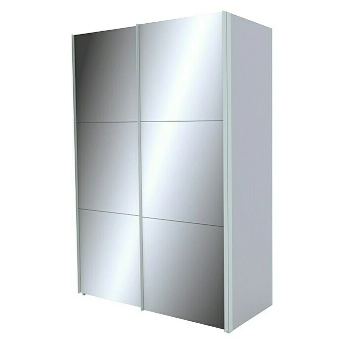 BAUHAUS Express Möbel Schwebetürenschrank Stars B X T X H: 150 X 68 X 236 Cm, Farbe Griff: Aluminiumfarben, Farbe Front: Spiegel, Farbe Korpus: Seidengrau 1 BAUHAUS Express Möbel Schwebetürenschrank Stars B X T X H: 150 X 68 X 236 Cm, Farbe Griff: Aluminiumfarben, Farbe Front: Spiegel, Farbe Korpus: Seidengrau