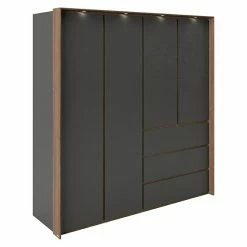BAUHAUS Phönix Playboy Kleiderschrank Victoria L X B X H: 66,3 X 200 X 212 Cm, Nussbaum