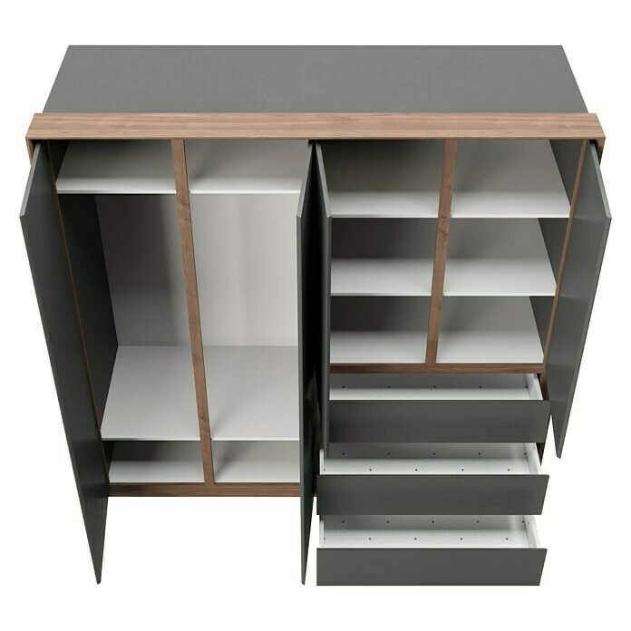 BAUHAUS Phönix Playboy Kleiderschrank Victoria L X B X H: 66,3 X 200 X 212 Cm, Nussbaum 3 BAUHAUS Phönix Playboy Kleiderschrank Victoria L X B X H: 66,3 X 200 X 212 Cm, Nussbaum – Bild 3