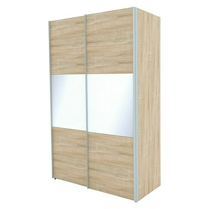 BAUHAUS Express Möbel Schwebetürenschrank Stars B X T X H: 150 X 68 X 236 Cm, Farbe Griff: Aluminiumfarben, Farbe Front: Eiche Sonoma/Weißglas, Farbe Korpus: Eiche Sonoma 1 BAUHAUS Express Möbel Schwebetürenschrank Stars B X T X H: 150 X 68 X 236 Cm, Farbe Griff: Aluminiumfarben, Farbe Front: Eiche Sonoma/Weißglas, Farbe Korpus: Eiche Sonoma