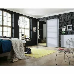 BAUHAUS Express Möbel Schwebetürenschrank Stars B X T X H: 200 X 68 X 236 Cm, Farbe Griff: Aluminiumfarben, Farbe Front: Seidengrau/Spiegel, Farbe Korpus: Seidengrau -Cheap Regale Store 12 2796