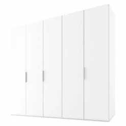 BAUHAUS Express Möbel Drehtürschrank Swift B X T X H: 250 X 58 X 216 Cm, Ohne Spiegel, Ohne Zubehör, Farbe Front: Weiß, Farbe Korpus: Weiß