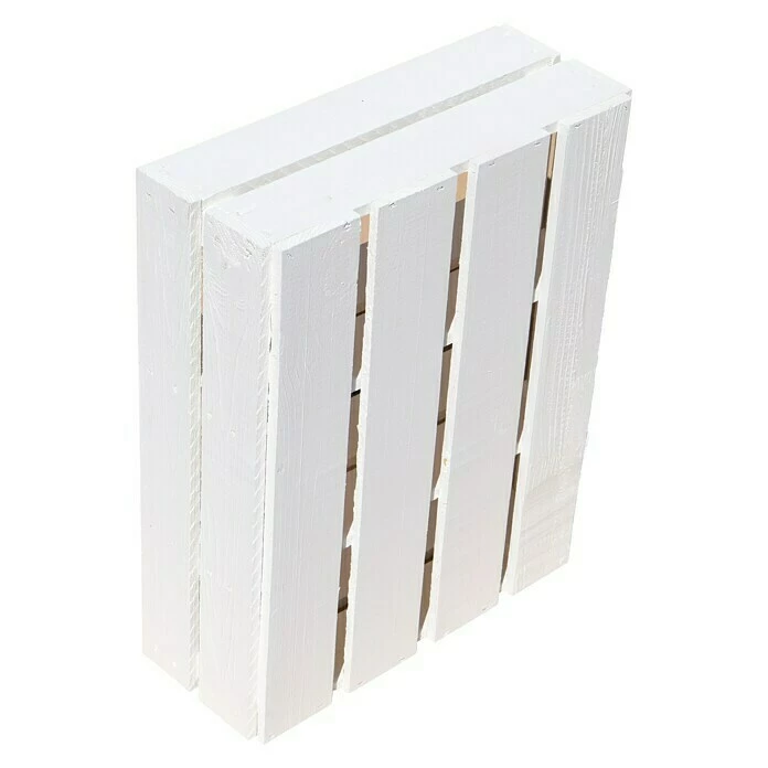 BAUHAUS Holzkiste Wilma B X H: 16 X 40 Cm, Holz, Weiß/Braun 2 BAUHAUS Holzkiste Wilma B X H: 16 X 40 Cm, Holz, Weiß/Braun – Bild 2