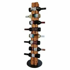 BAUHAUS Wood & Wishes Weinregal Premium Seitlich Höhe: 113 Cm, Anzahl Flaschen: 8 Stk., Holz, Teak