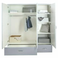 BAUHAUS Phönix Miami Drehtürschrank L X B X H: 52 X 146 X 200 Cm, Grau -Cheap Regale Store 12 3071