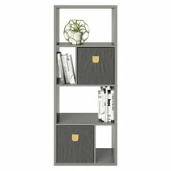 BAUHAUS Phönix Fortuna Raumteiler Mit Stauraumboxen L X B X H: 34 X 58 X 146,6 Cm, Graun, Anzahl Fächer: 6