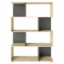 BAUHAUS Phönix Regal Shelfy L X B X H: 35,6 X 103 X 146 Cm, Eiche/Grau -Cheap Regale Store 12 311