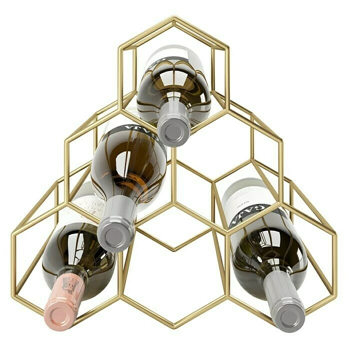 BAUHAUS Phönix Playboy Weinregal Gloria L X B X H: 22 X 29 X 27 Cm, Gold 2 BAUHAUS Phönix Playboy Weinregal Gloria L X B X H: 22 X 29 X 27 Cm, Gold – Bild 2