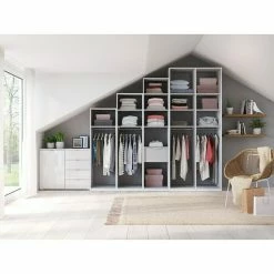 BAUHAUS Express Möbel Escalo Korpus B X T X H: 50 X 58 X 158 Cm, Polarweiß -Cheap Regale Store 12 3207