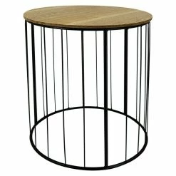 BAUHAUS Beistelltisch Rund Ø X H: 40 X 50 Cm, Holz, Braun