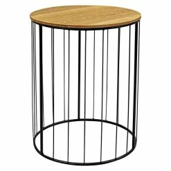 BAUHAUS Beistelltisch Rund Ø X H: 40 X 50 Cm, Holz, Braun -Cheap Regale Store 12 3225