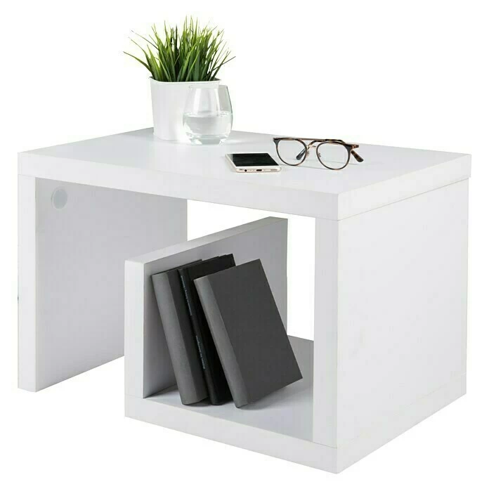 BAUHAUS Phönix Beistelltisch Los Angeles L X B X H: 40 X 60 X 40 Cm, Weiß 3 BAUHAUS Phönix Beistelltisch Los Angeles L X B X H: 40 X 60 X 40 Cm, Weiß – Bild 3