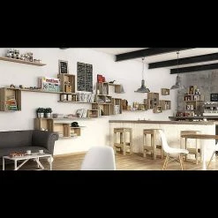 BAUHAUS Astigarraga Home Box Holzkiste L X B X H: 18 X 38,4 X 25,6 Cm, Kiefernholz -Cheap Regale Store 12 324