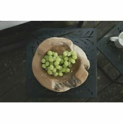 BAUHAUS Beistelltisch Blätter 30 X 30 X 30 Cm, Schwarz, Metall -Cheap Regale Store 12 3258